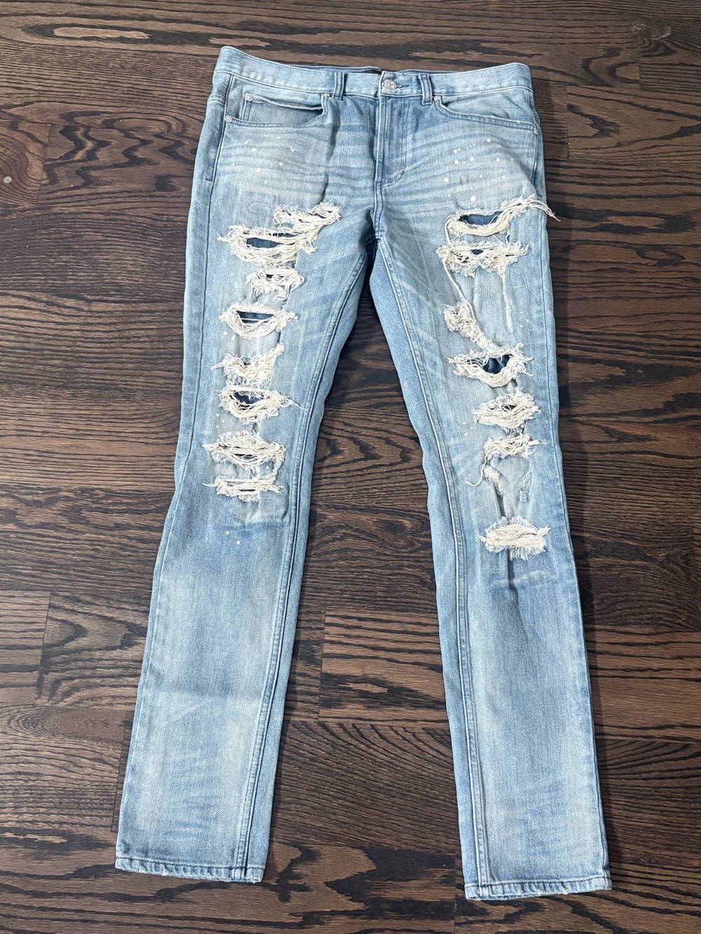 PacSun Light Blue Ripped Skinny Jeans